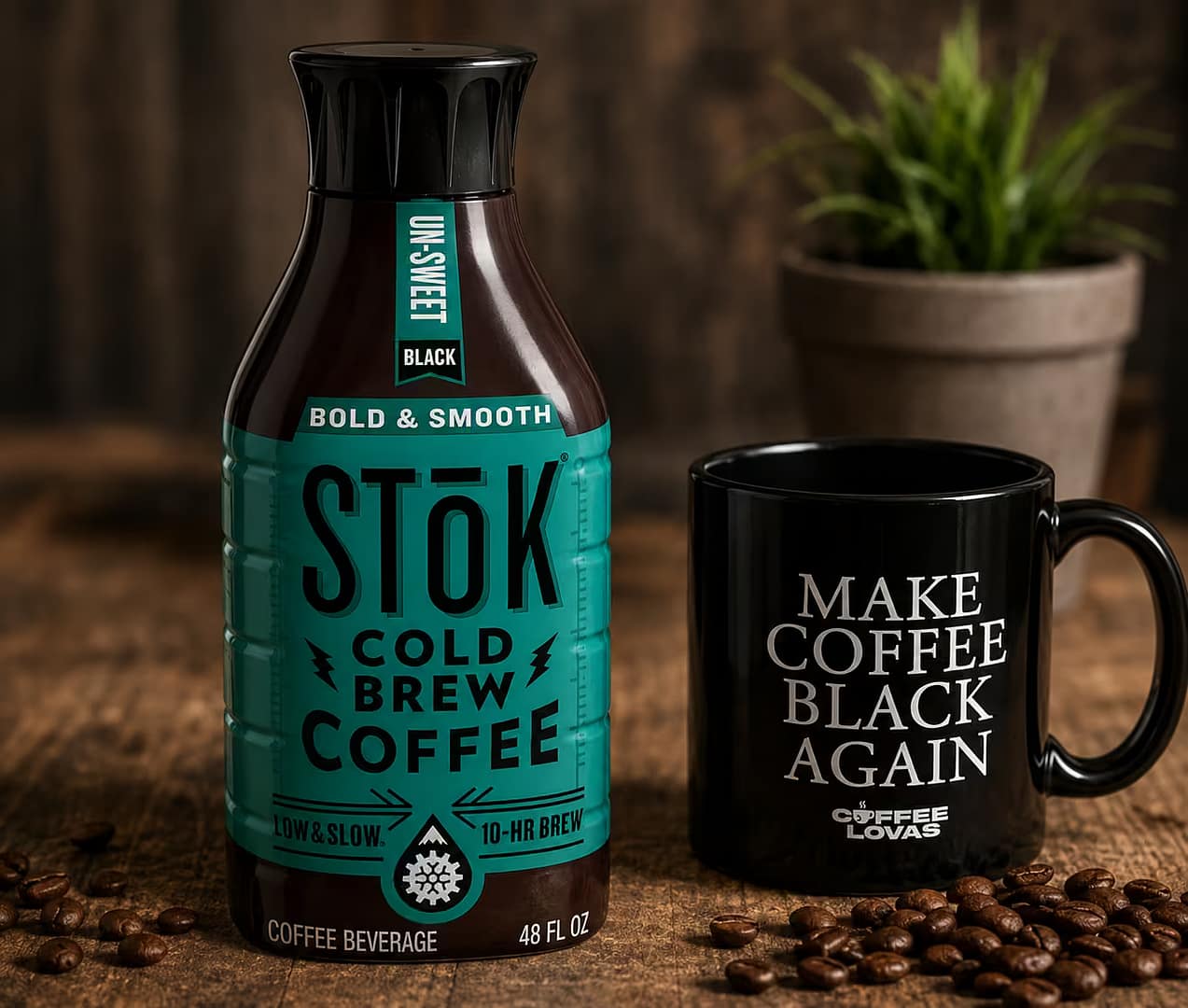 SToK Bold & Smooth Unsweetened Cold Brew bottle — stok cold brew coffee review taste test