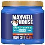 Maxwell House Half Caff: Your Perfect Medium Roast Brew!