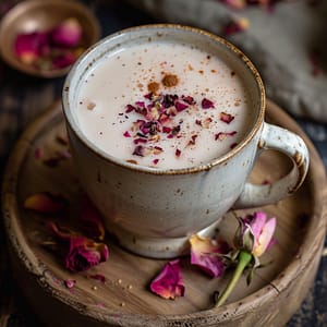 Cardamom Rose Latte