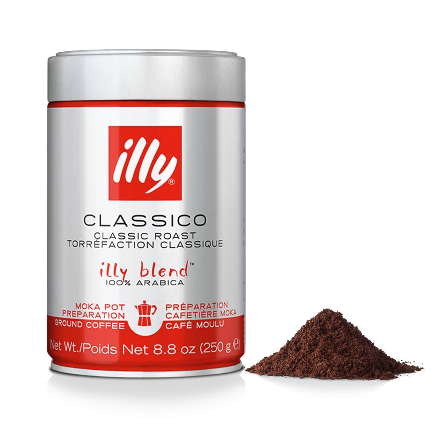 Experience the Aromatic Harmony of illy Ground Coffee Moka: A Review of Classico Medium Roast!